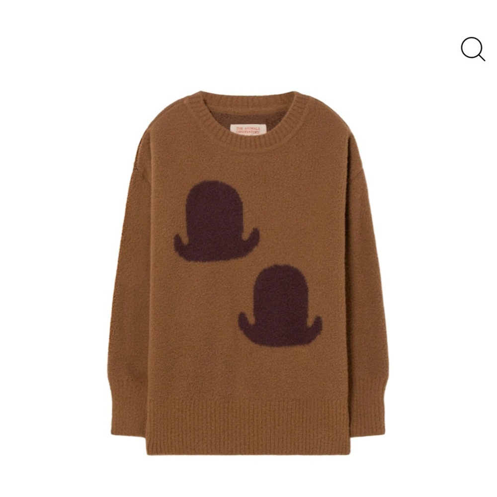 Brown Sweater with Purple Accents by The Animal Observatory. Graphic bull soft!